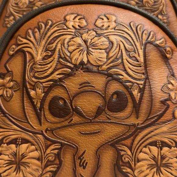 NWT Disney Loungefly Stitch Tonal Carving Mini Backpack – SOLD OUT - Picture 8 of 8